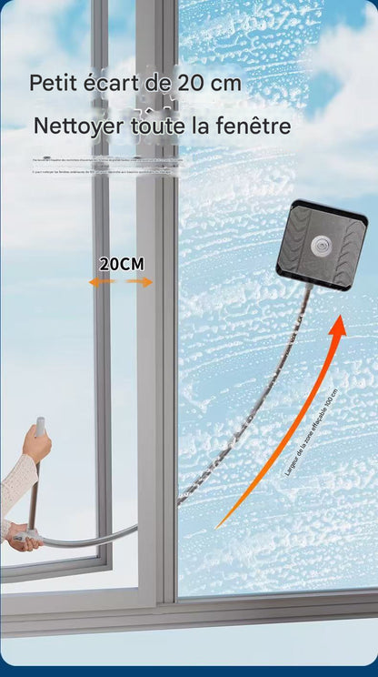 Tige Télescopique  Nettoyage Facile de Vos Fenêtres