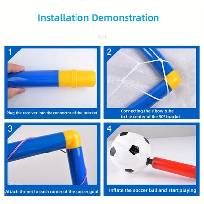  Double Jeu Sportif Enfant Basket + Football Portable et Réglable 