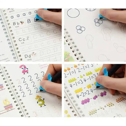 MagicLearn™ Cahiers Magiques Réutilisables Pour Enfants | Écrivez, Effacez, Recommencez à l'Infini