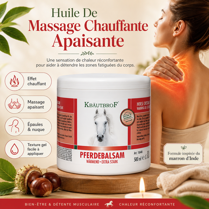 ThermoBalm™ Gel de Massage Chauffant Extra-Fort 500ml | Cou, Dos & Muscles Fatigués