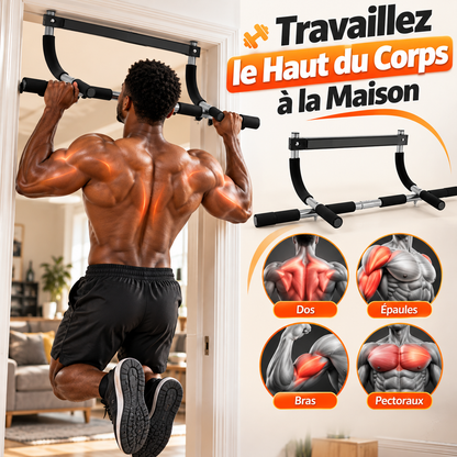 Barre de Traction Murale 12 Positions - Entraînement Multifonction Musculation à Domicile