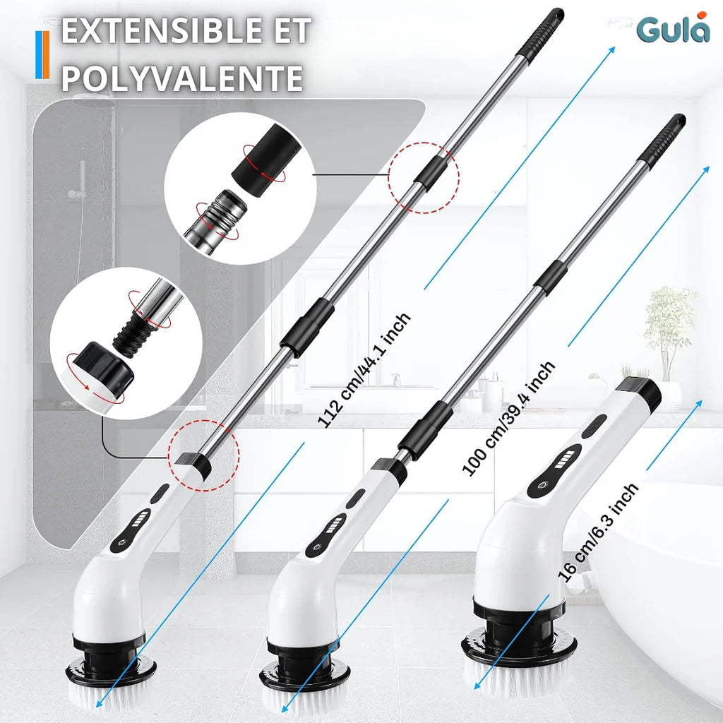 TurboScrub™ Brosse Électrique Rotative | Nettoyez Plus, Frottez Moins