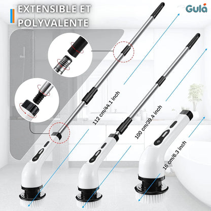 TurboScrub™ Brosse Électrique Rotative | Nettoyez Plus, Frottez Moins