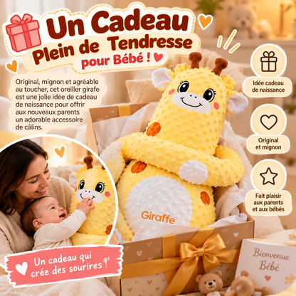 🦒 Oreiller Réconfortant Bébé Girafe – Douceur, Confort & Tendresse !
