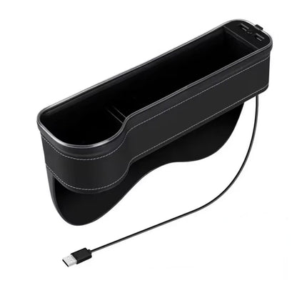 Pack de 2 Boîte de Rangement pour Voiture avec Double Port USB