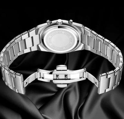 Montre Élégante de Style Raffiné en Acier Inoxydable Étanche