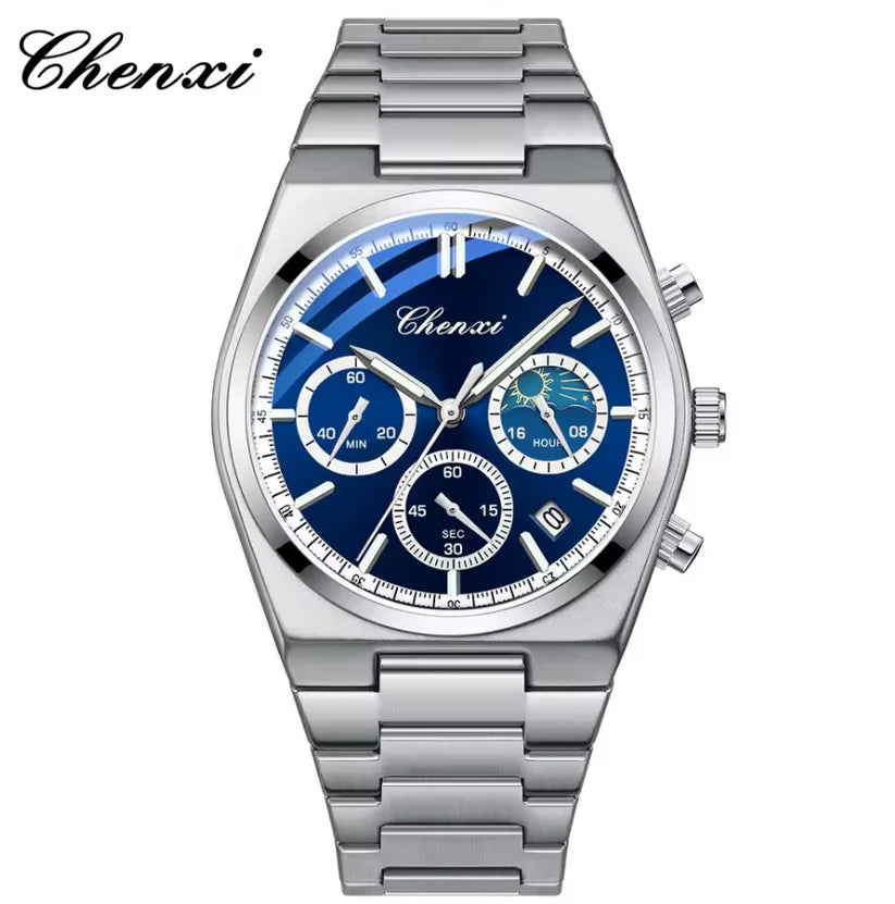 Montre Élégante de Style Raffiné en Acier Inoxydable Étanche