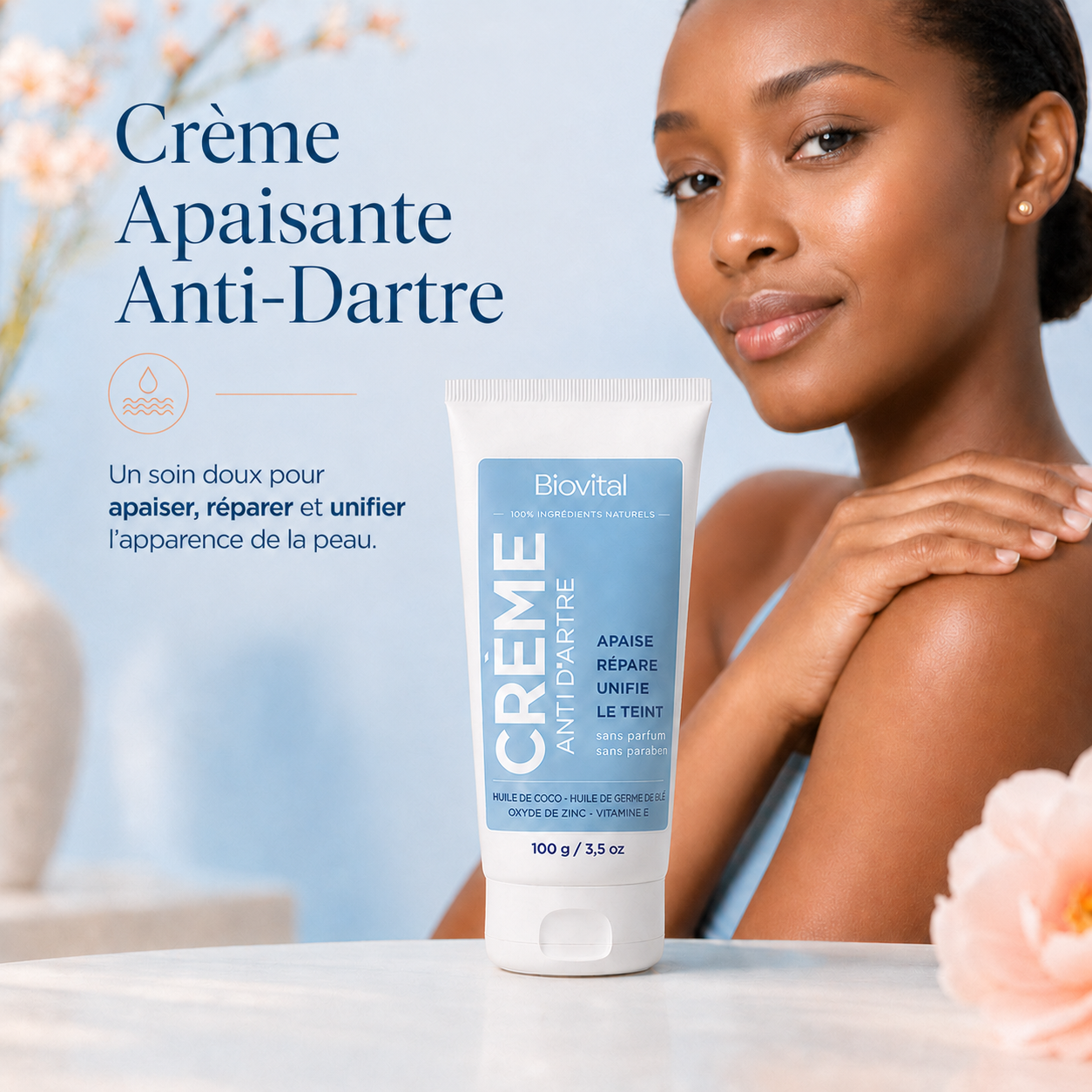 Biovital™ Crème Anti-Dartre Apaisante & Unifiante