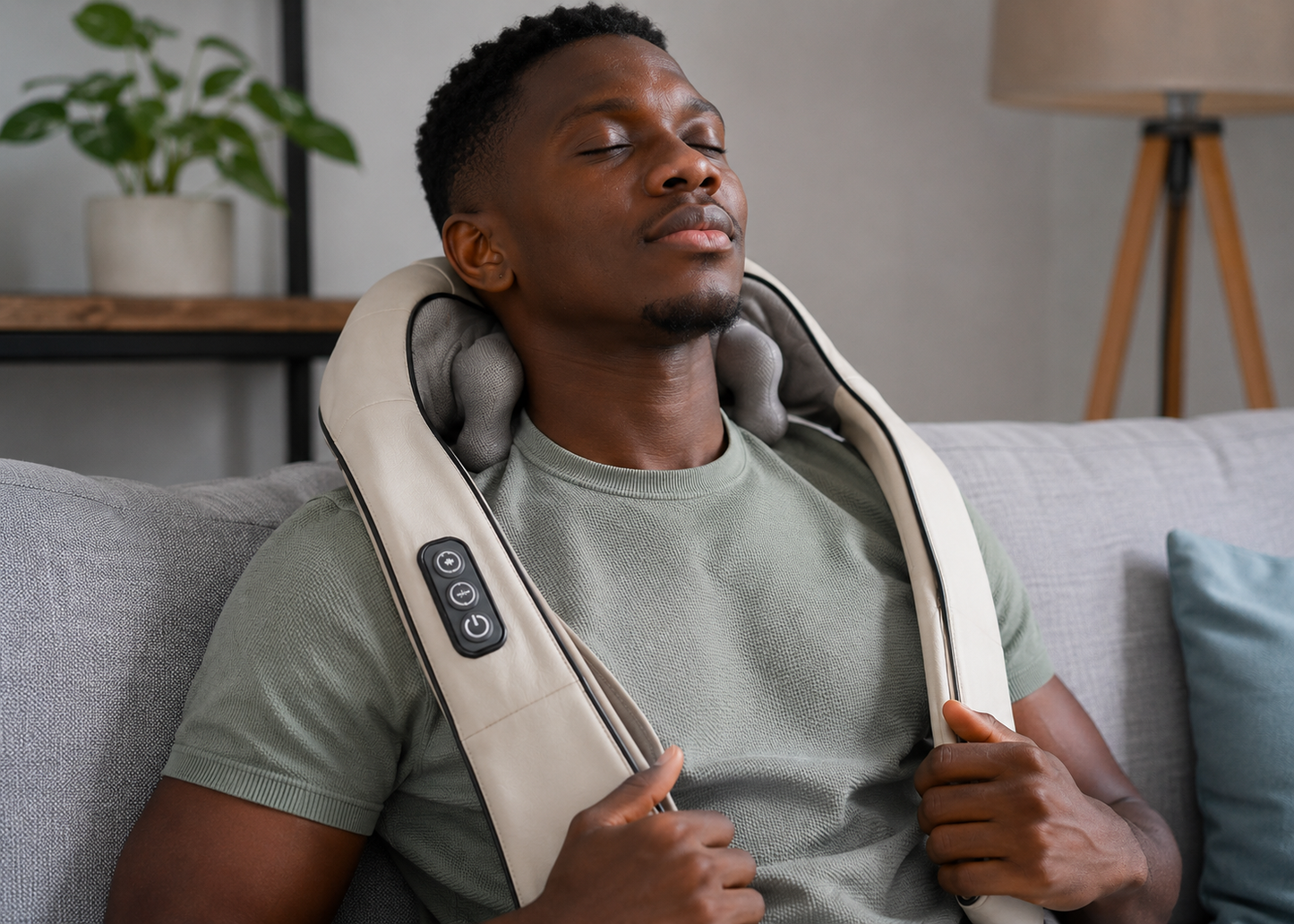 ThermaRelief™ Masseur Chauffant à Lumière Rouge – Pétrissage & Infrarouge