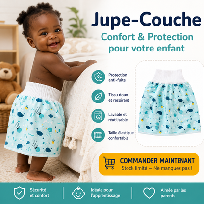 DryBaby™ Jupe-Couche d'Entraînement pour Enfant – Confort & Style