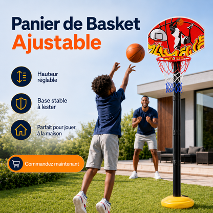 Panier de Basket Ajustable  Idéal Enfants & Adultes