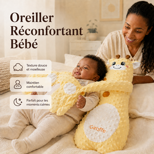 TUMMYCUG® Oreiller Réconfortant : Des Nuits Paisibles pour Bébé et Parents
