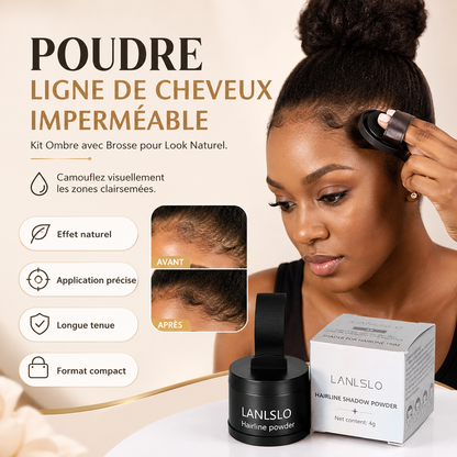 LANLSLO™ Poudre Ligne de Cheveux Imperméable – Kit Ombre avec Brosse pour Look Naturel