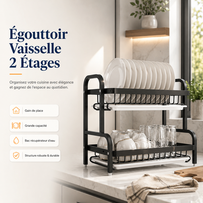 kitchennet® Égouttoir Vaisselle avec plusieurs étages
