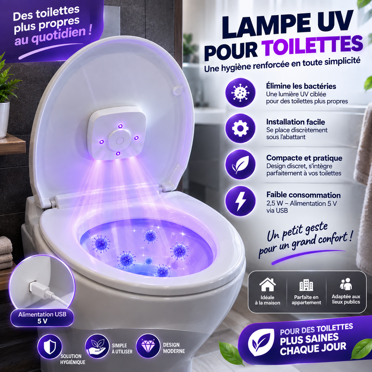 ✨ Une Routine Plus Hygiénique pour Vos Toilettes / Simple, compacte et pratique!