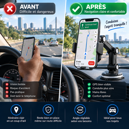 🚗 Gardez Votre Téléphone Bien Visible Pendant Vos Trajets