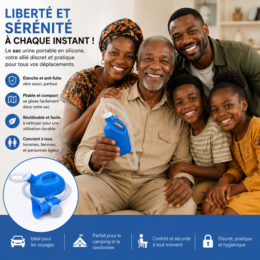 CareFlow™ Urinoir Portable en Silicone – Confort & Protection Jour & Nuit