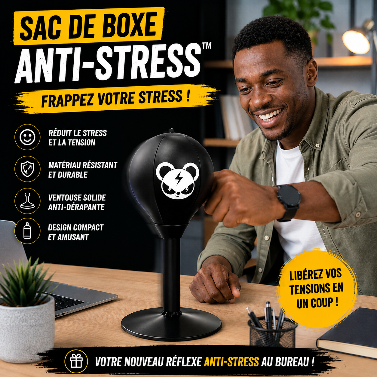 Boxy™  Sac de Boxe de Bureau Anti-Stress