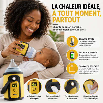 BabyGO® : Chauffe-Biberon Portable  Le Secret des Mamans Heureuses !