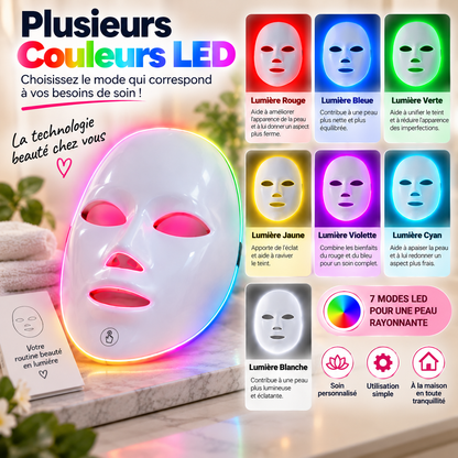 ✨ Masque Facial LED, Votre Rituel Beauté à Domicile