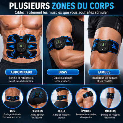 ⚡ Stimulateur Musculaire EMS Rechargeable | Stimulez vos muscles facilement, où que vous soyez