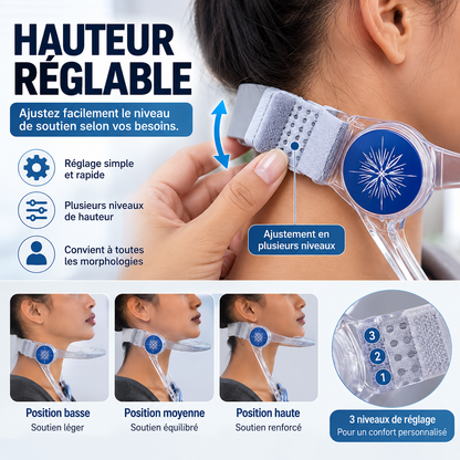 Collier Cervical Réglable 360° | Redressez votre posture, retrouvez plus de confort au quotidien
