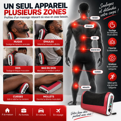 💆 Coussin de Massage Shiatsu Chauffant | Transformez votre maison en espace de détente