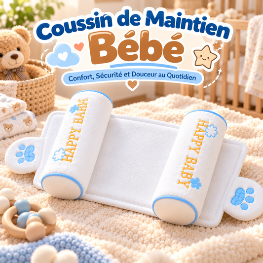 👶 Coussin de Maintien Bébé en Forme de Croix
