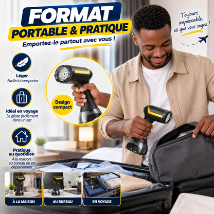 Défroisseur Vapeur Portable - Des vêtements plus nets.