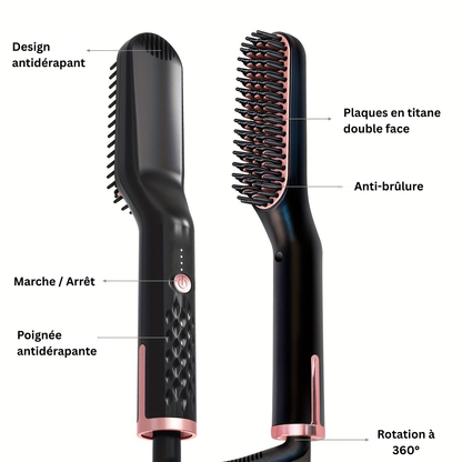 BeardSmooth™ Brosse Chauffante Lissante pour Barbe – Barbe Disciplinée & Style Parfait