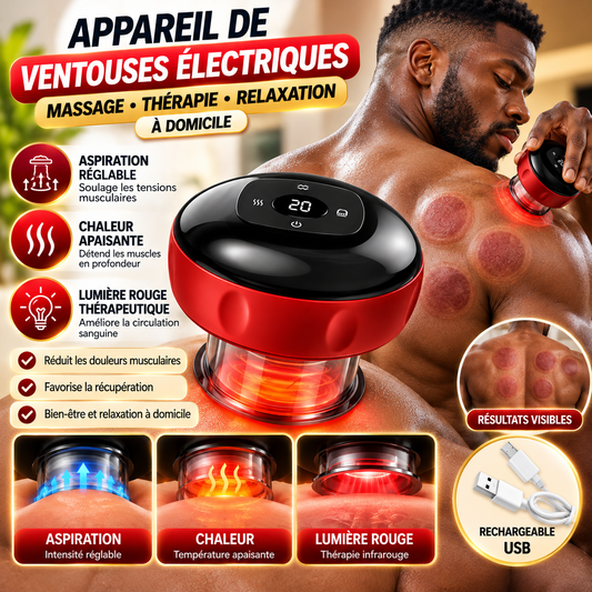Masseur à Ventouses Électrique Intelligent 3-en-1