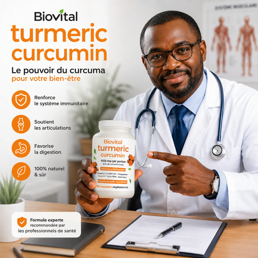 Biovital® Gélules de curcuma - Soutien efficace pour les articulations, l'inflammation et la mobilité
