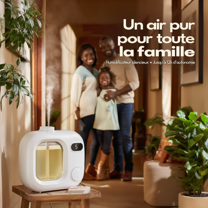 AromaGlow™ Humidificateur Intelligent 2-en-1 & Diffuseur d’Arômes LED Relax