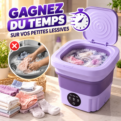 🧺 Mini Machine À Laver Pliante 8L : Un Lavage Pratique Pour Vos Petits Linges !