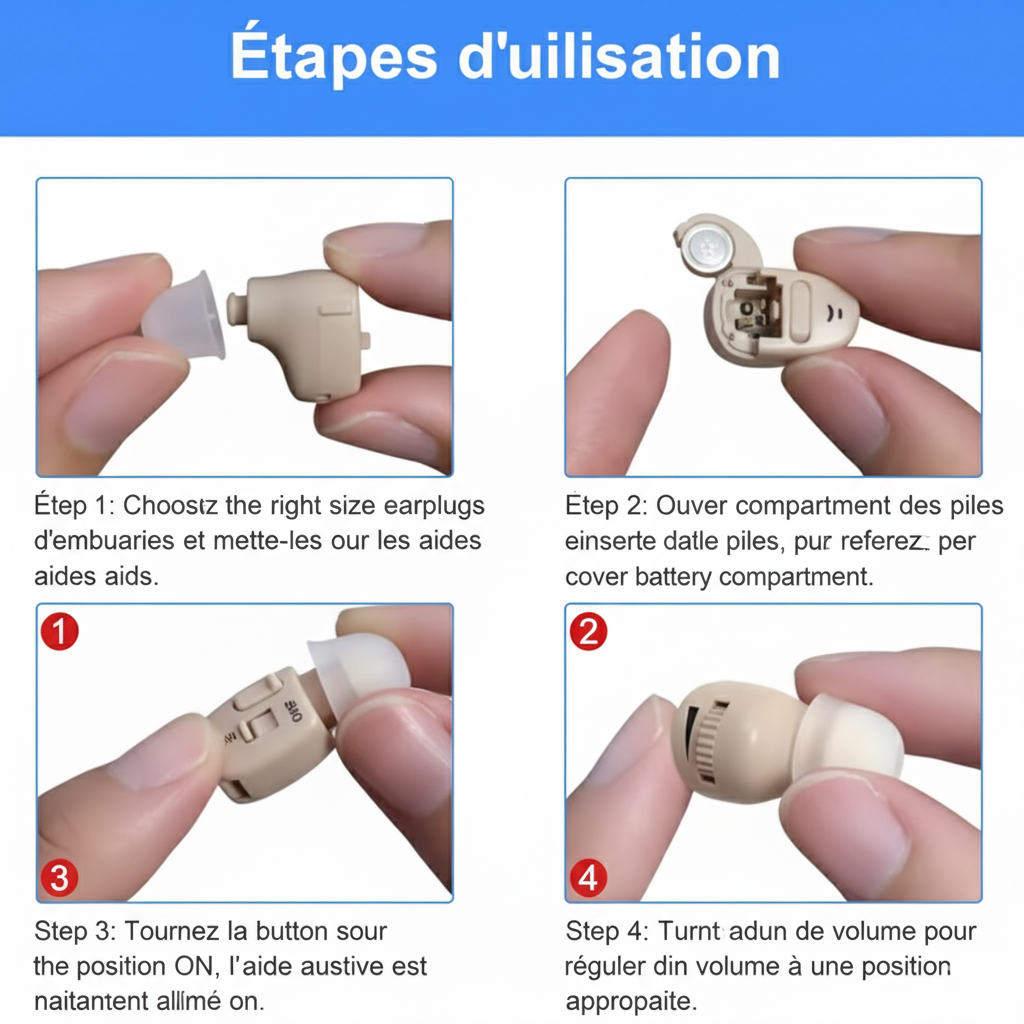 AudiPro™ Micro Appareil Auditif Léger – Son Clair et Naturel