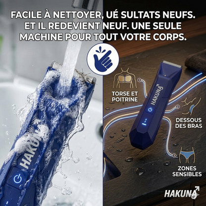 Hakuna™ Tondeuse Électrique Waterproof – Rasage Sec & Humide