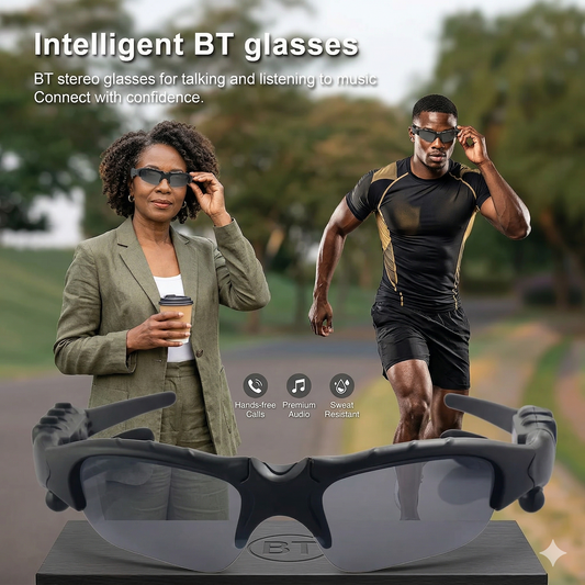 AudioSun® Lunettes de Soleil Bluetooth – Musique & Protection Solaire 2 en 1