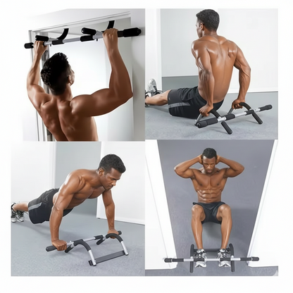 Barre de Traction Murale 12 Positions - Entraînement Multifonction Musculation à Domicile