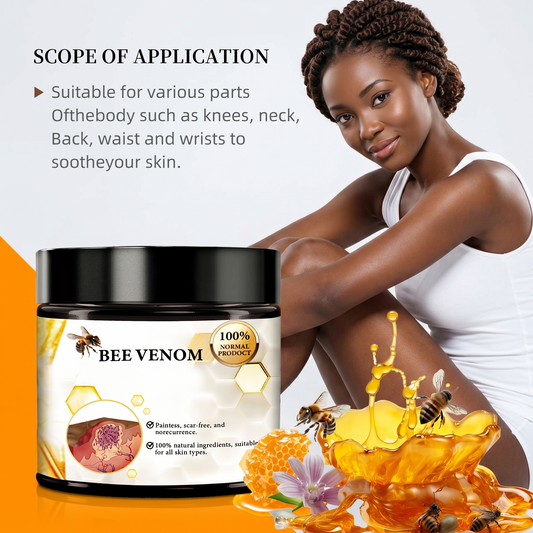 BeeGlow™ Crème au Venin d’Abeille – Anti-Boutons & Réparatrice de Cicatrices