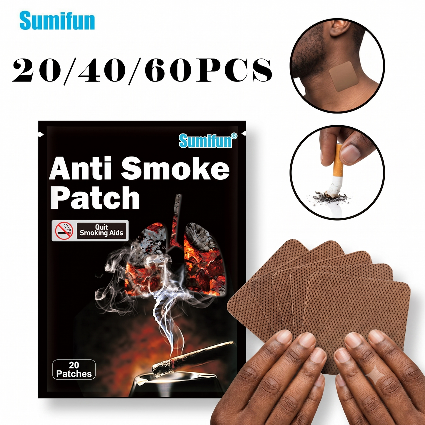 Patch Anti-Tabac 100% Naturel – Arrêtez de Fumer Facilement