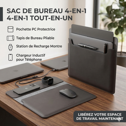 DeskGo® Sacoche 4-en-1  Transformez vos déplacements en bureau mobile
