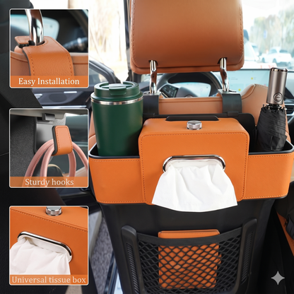 DriveBox™ Boîte de Rangement pour Siège Arrière de Voiture – Organisation & Gain d’Espace