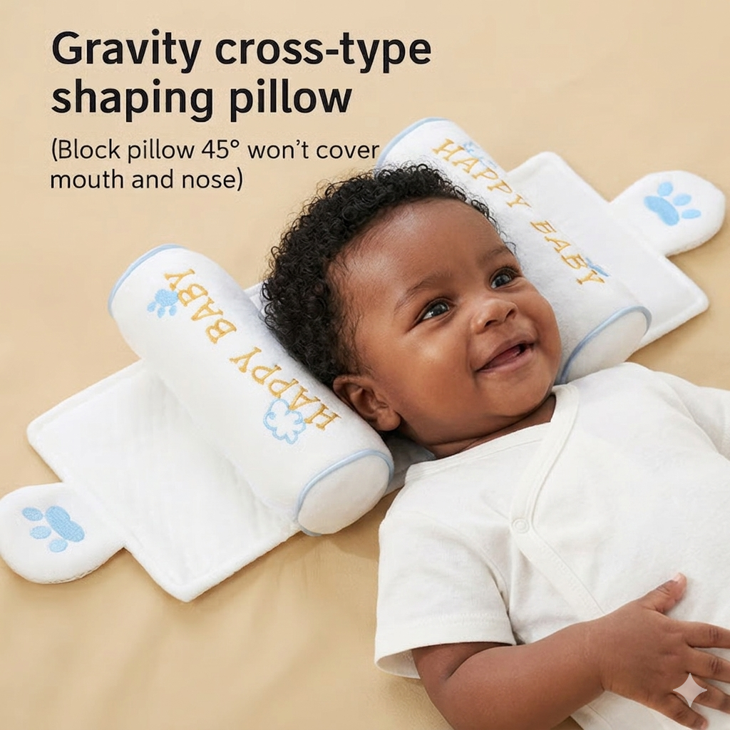 BabyNest™ Oreiller de Soutien pour Bébé – Confort & Protection de la Tête
