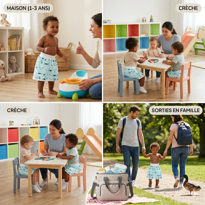 DryBaby™ Jupe-Couche d'Entraînement pour Enfant – Confort & Style