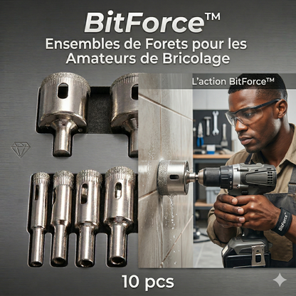 BitForce™  Ensembles de Forets pour les Amateurs de Bricolage 10 pcs