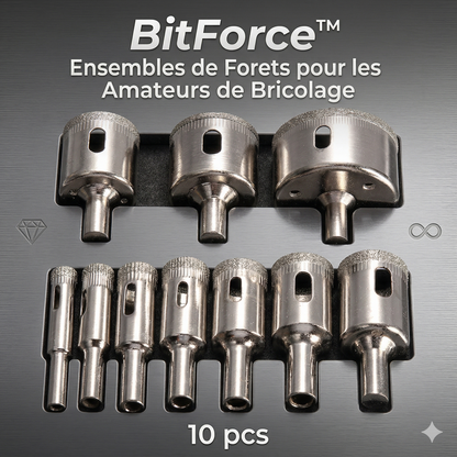 BitForce™  Ensembles de Forets pour les Amateurs de Bricolage 10 pcs