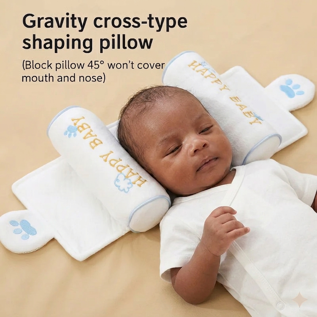 BabyNest™ Oreiller de Soutien pour Bébé – Confort & Protection de la Tête