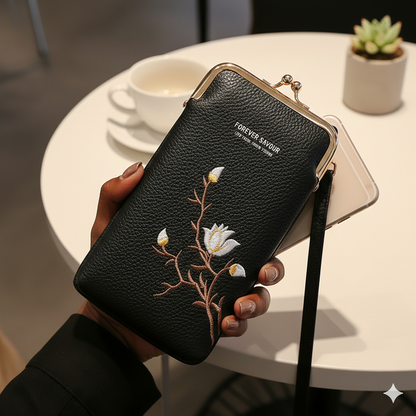 Portefeuille et Porte-Téléphone Tout-en-Un – L’Indispensable des Femmes Actives