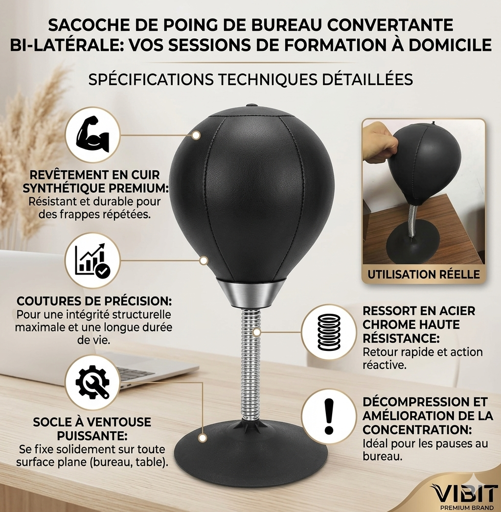 Boxy™  Sac de Boxe de Bureau Anti-Stress