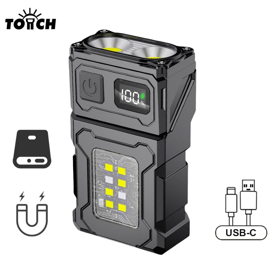 Lampe Tactique COB LED 90° | Éclairez Exactement Là Où Vous En Avez Besoin